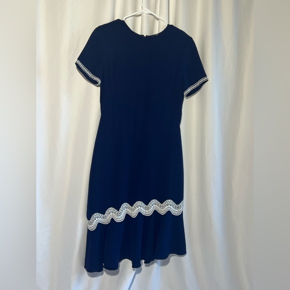 Shoshanna Dinan Navy crochet Midi Dress | 6 - Picture 6 of 12